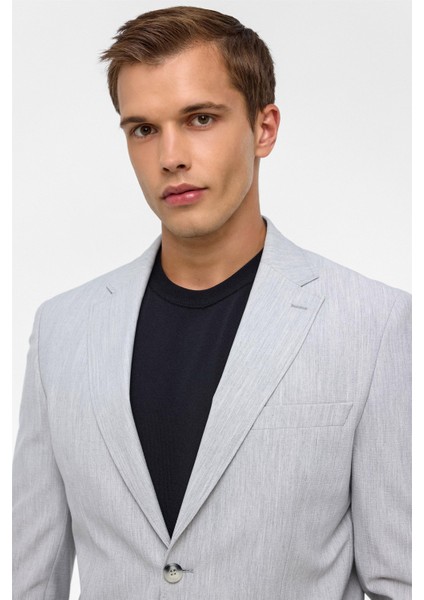 Gri Slim Fit Desenli Mono Yaka 6 Drop Spor Takım Elbise fırsatları