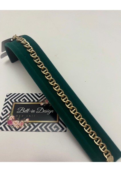 Kadın 14 Ayar Altın Kaplama Xuping Kalın Zincir Klasik Bileklik – Şık ve Gündelik Kullanım fiyatları