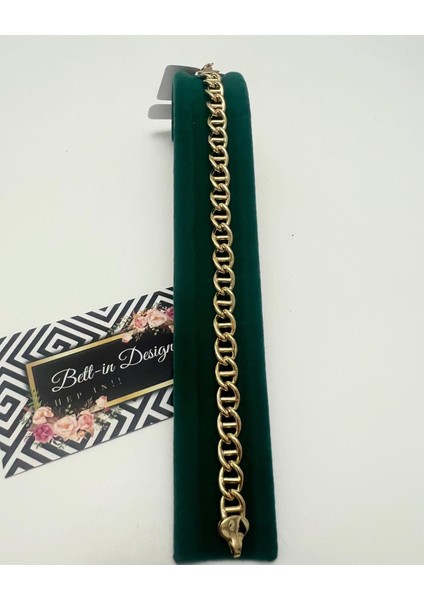 Kadın 14 Ayar Altın Kaplama Xuping Kalın Zincir Klasik Bileklik – Şık ve Gündelik Kullanım fırsatları