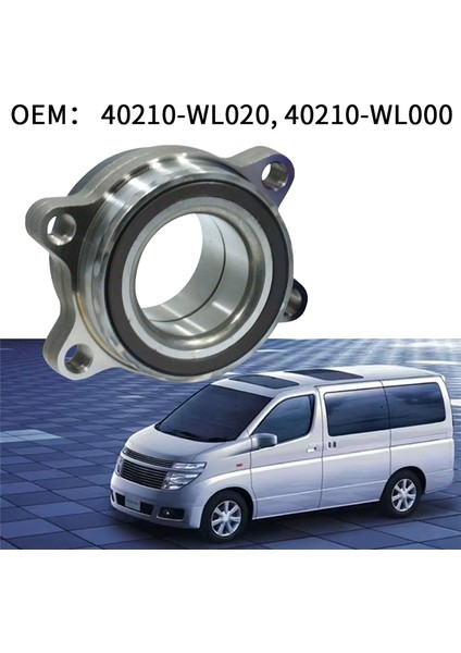 Elgrand E51 2.5 3.5 Abs 2002-2010 Için Ön Tekerlek Göbeği Rulmanı (Yurt Dışından) fırsatları