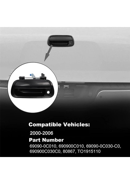 Araba Anahtarı Kolu Arka Bagaj Kolu Için (Yurt Dışından)