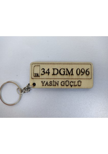 Kişiye Özel Yazılı Ahşap Anahtarlık – Plaka ve Isim Detaylı Lazer Kesim – Kavak Kontraplak modelleri