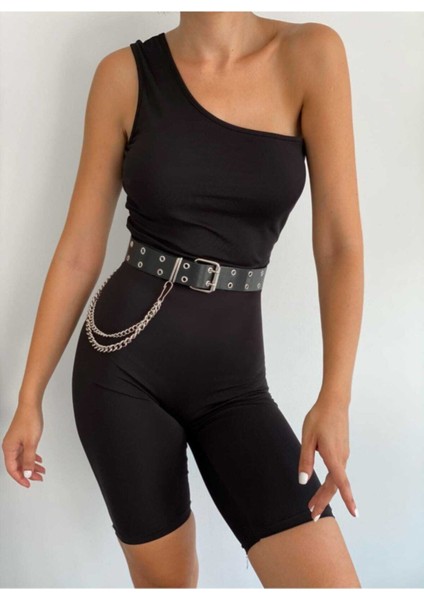 Kadın Siyah Zincirli Kuş Gözlü Kemer fiyatları