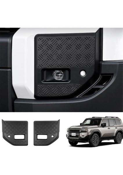 Prado LC250 2024 Için Araba Ön Tampon Sis Farı Trim Çerçevesi (Yurt Dışından)