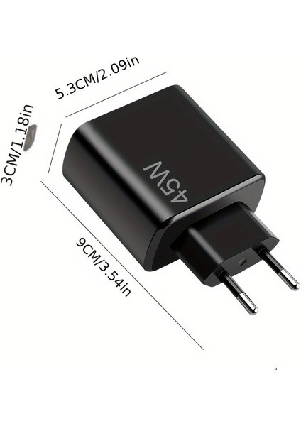 Samsung Galaxy Tab S9 + (Plus) Modeli Için 45 Watt Süper Hızlı Şarj Aleti