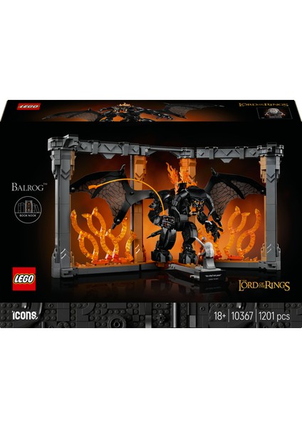 ® Icons Yüzüklerin Efendisi: Balrog Kitaplık Dekoru 10367 -Tolkien Hayranı Yetişkinler Için Dekoratif Yapım Seti (1201P) fiyatları