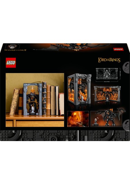 ® Icons Yüzüklerin Efendisi: Balrog Kitaplık Dekoru 10367 -Tolkien Hayranı Yetişkinler Için Dekoratif Yapım Seti (1201P) modelleri