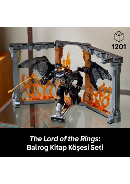 ® Icons Yüzüklerin Efendisi: Balrog Kitaplık Dekoru 10367 -Tolkien Hayranı Yetişkinler Için Dekoratif Yapım Seti (1201P) fırsatları