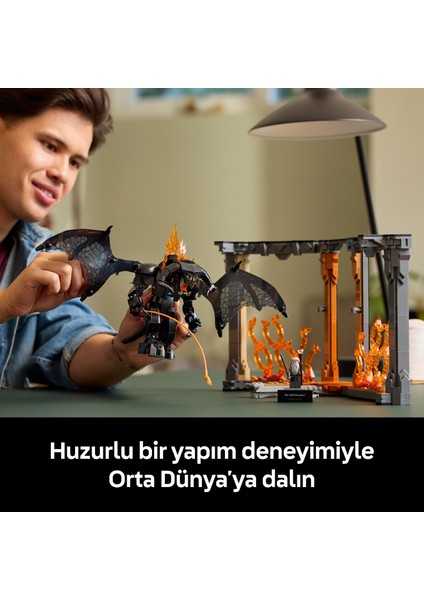 ® Icons Yüzüklerin Efendisi: Balrog Kitaplık Dekoru 10367 -Tolkien Hayranı Yetişkinler Için Dekoratif Yapım Seti (1201P) indirimleri