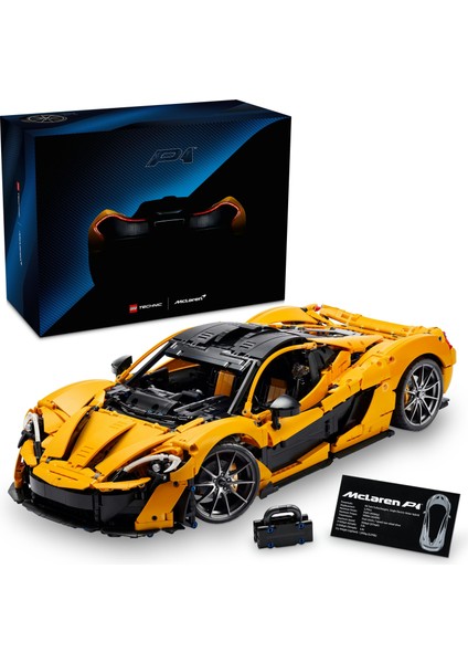 ® Technic McLaren P1™ 42172 - Yetişkinler için Koleksiyonluk Yaratıcı Model Yapım Seti (3893 Parça)