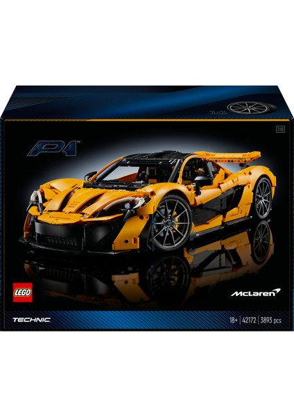 ® Technic McLaren P1™ 42172 - Yetişkinler için Koleksiyonluk Yaratıcı Model Yapım Seti (3893 Parça) fırsatları