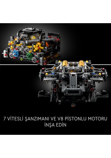 ® Technic McLaren P1™ 42172 - Yetişkinler için Koleksiyonluk Yaratıcı Model Yapım Seti (3893 Parça)