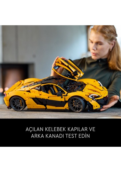 ® Technic McLaren P1™ 42172 - Yetişkinler için Koleksiyonluk Yaratıcı Model Yapım Seti (3893 Parça)
