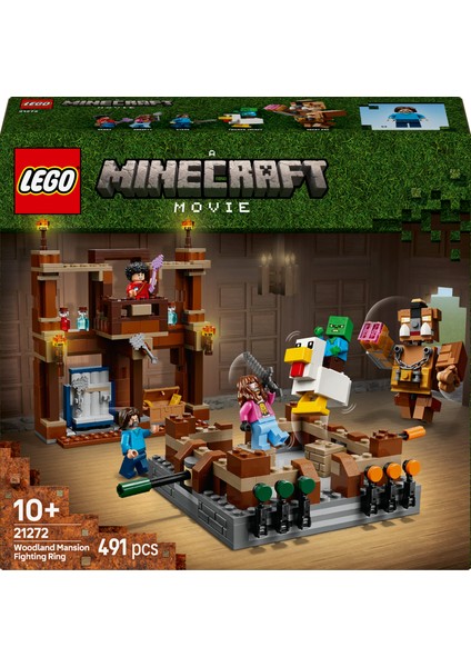 ® Minecraft® Orman Malikanesi Dövüş Ringi 21272 - 10 Yaş & Üzeri Video Oyunu Seven Çocuklar için Oyuncak Yapım Seti (491 Pr) modelleri