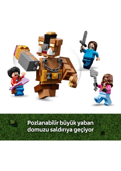 ® Minecraft® Orman Malikanesi Dövüş Ringi 21272 - 10 Yaş & Üzeri Video Oyunu Seven Çocuklar için Oyuncak Yapım Seti (491 Pr)