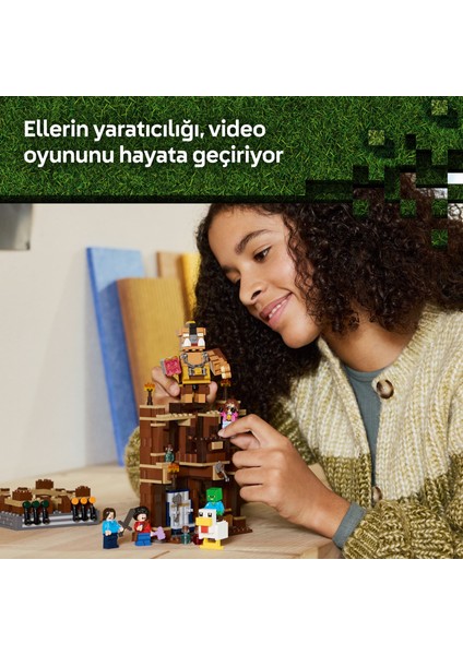 ® Minecraft® Orman Malikanesi Dövüş Ringi 21272 - 10 Yaş & Üzeri Video Oyunu Seven Çocuklar için Oyuncak Yapım Seti (491 Pr)