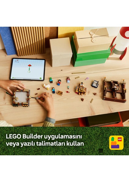 ® Minecraft® Orman Malikanesi Dövüş Ringi 21272 - 10 Yaş & Üzeri Video Oyunu Seven Çocuklar için Oyuncak Yapım Seti (491 Pr)