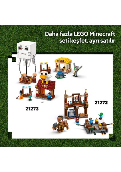 ® Minecraft® Orman Malikanesi Dövüş Ringi 21272 - 10 Yaş & Üzeri Video Oyunu Seven Çocuklar için Oyuncak Yapım Seti (491 Pr)