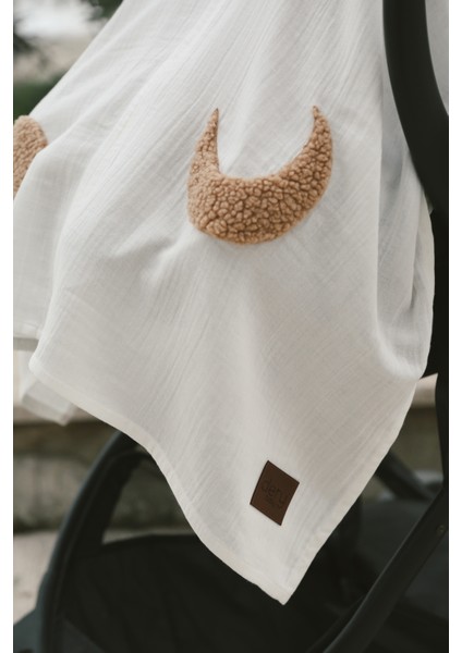 Teddy Ay Fermuarlı 2 Kat Müslin Puset Örtüsü fiyatları