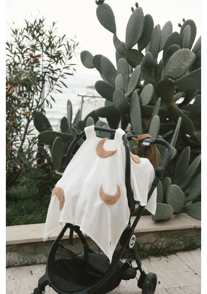 Teddy Ay Fermuarlı 2 Kat Müslin Puset Örtüsü fırsatları