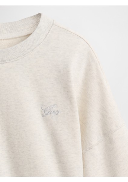 Kadın Kırık Beyaz Vintagesoft Gap Logo Bungee Sweatshirt fırsatları