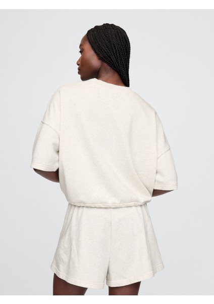 Kadın Kırık Beyaz Vintagesoft Gap Logo Bungee Sweatshirt indirimleri