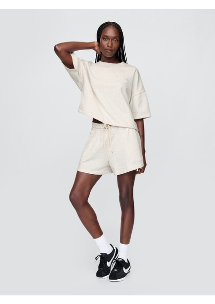 Kadın Kırık Beyaz Vintagesoft Gap Logo Bungee Sweatshirt