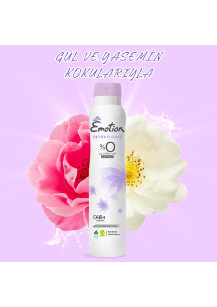 Detox Floral Kadın Deodorant 6 x 200 ml