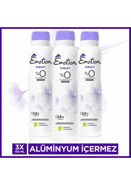 Violet Kadın Deodorant 150ml X 3