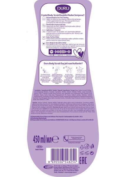 Body Scrub Crystal Duş Jeli 450 Ml fiyatları
