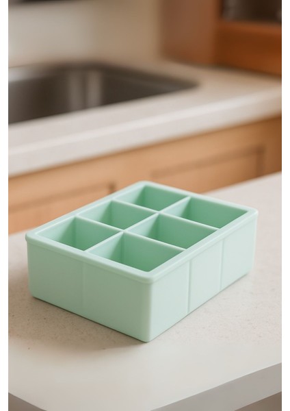 Ecrou 6 Göz Luxury Büyük Boy Buz Kalıbı Yeşil fiyatları