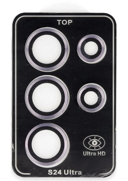 Samsung Galaxy S24 Ultra Pvd Metal Kamera Lens - Pembe Dsdrn modelleri