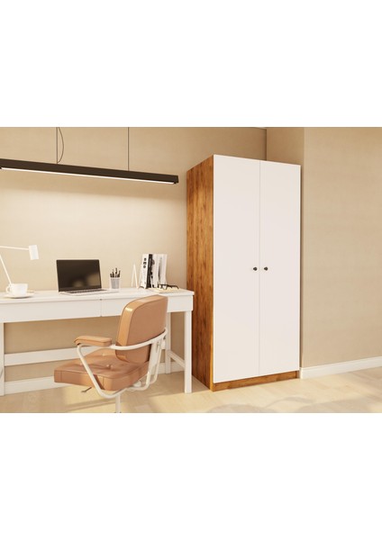 Fırtına 2 Kapaklı Gardırop Amalfi Rengi fiyatları