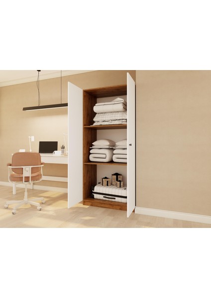 Fırtına 2 Kapaklı Gardırop Amalfi Rengi modelleri