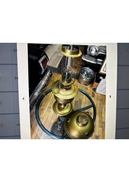 50 cm Yüksekliğinde Pirinç Fransız Gaz Lambası fiyatları