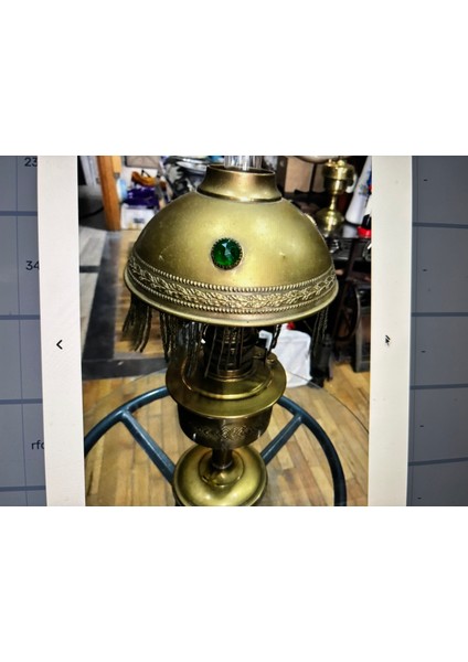 50 cm Yüksekliğinde Pirinç Fransız Gaz Lambası modelleri