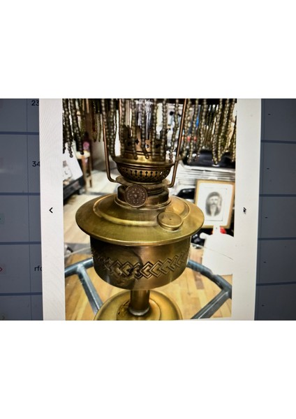 50 cm Yüksekliğinde Pirinç Fransız Gaz Lambası fırsatları