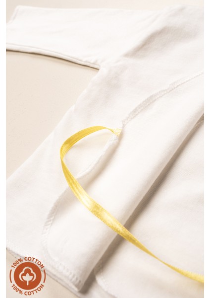 Unisex Bebek %100 Organik Pamuklu 3'lü Yenidoğan Bebek Iç Zıbın Set fırsatları