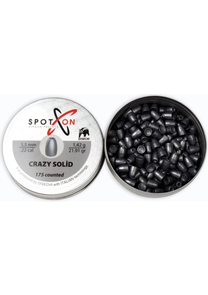 Spoton Crazy Solid Havalı Pelet 5.5 mm (175'LI) fiyatları