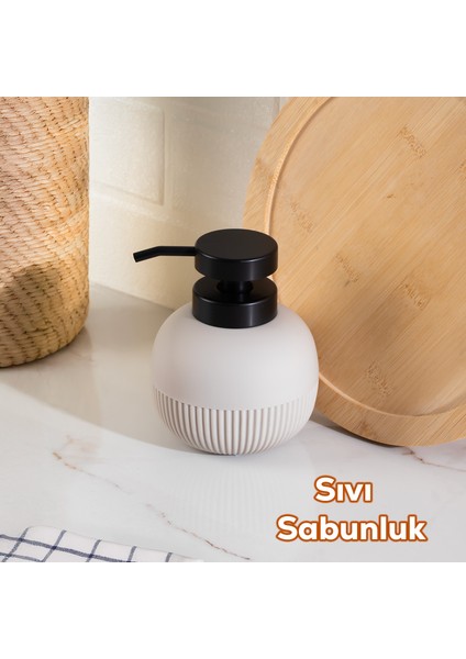 3120 Banyo ve Mutfak Sıvı Sabunluk 450ML Taupe