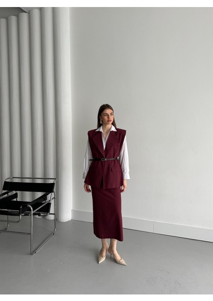 Bordo Kemerli Yelek indirimleri