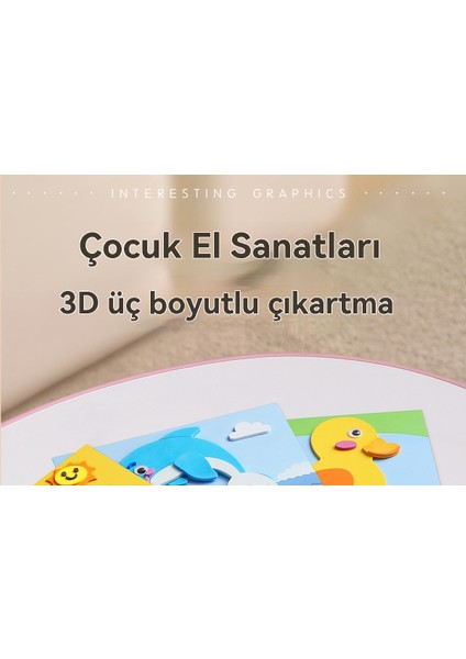 Çocuklar El Yapımı DIY3D 3D Ev Bulmaca Çıkartmaları Oyuncak (Yurt Dışından) fırsatları