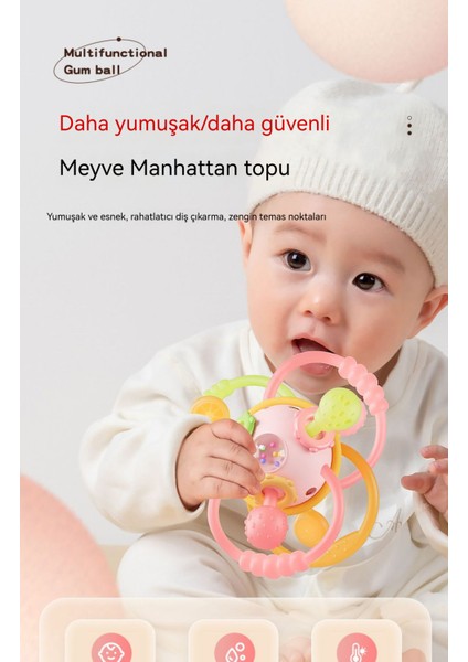 Çocuk Silikon Küçük Ayların Diş Kaşıyabilir El Topu Oyuncak (Yurt Dışından) modelleri