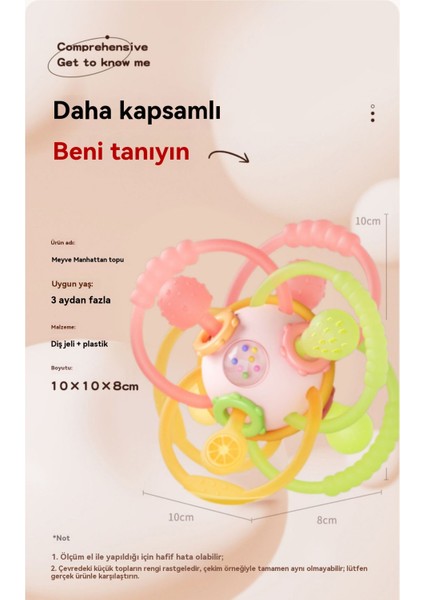 Çocuk Silikon Küçük Ayların Diş Kaşıyabilir El Topu Oyuncak (Yurt Dışından) fırsatları