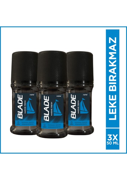 Marine Fresh Erkek Roll On 3X50 ml