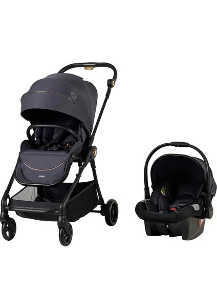 Prego Toronto Plus Çift Yönlü Travel Sistem-Seyahat Sistem Bebek Arabası Füme 2232 Füme