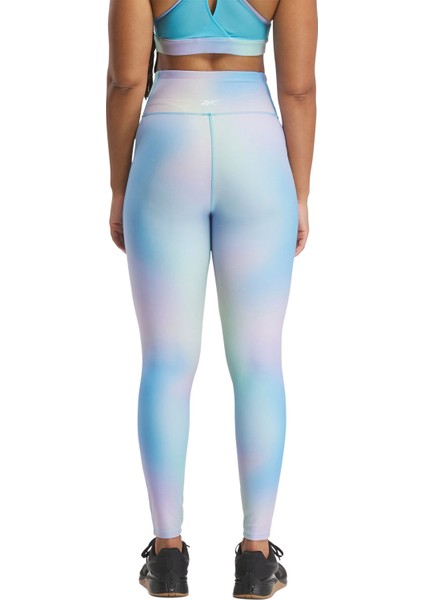 Lux Bold Aop Tıght Okyanus Mavı Kadın Tayt fiyatları