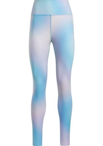 Lux Bold Aop Tıght Okyanus Mavı Kadın Tayt modelleri