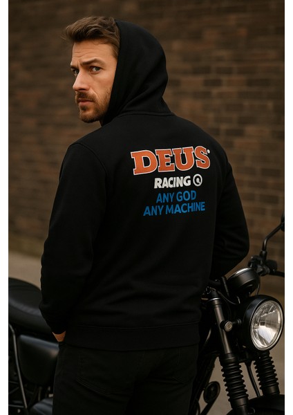 Unisex Ikili Paket Kadın-Erkek Sevgili Kombini - Kapüşonlu Baskı Detaylı Sweatshirt 2'li Paket modelleri