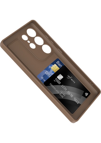 Samsung Galaxy S25 Ultra Kart Hazneli Kartlık Kılıf Silikon Yumuşak Kapak modelleri